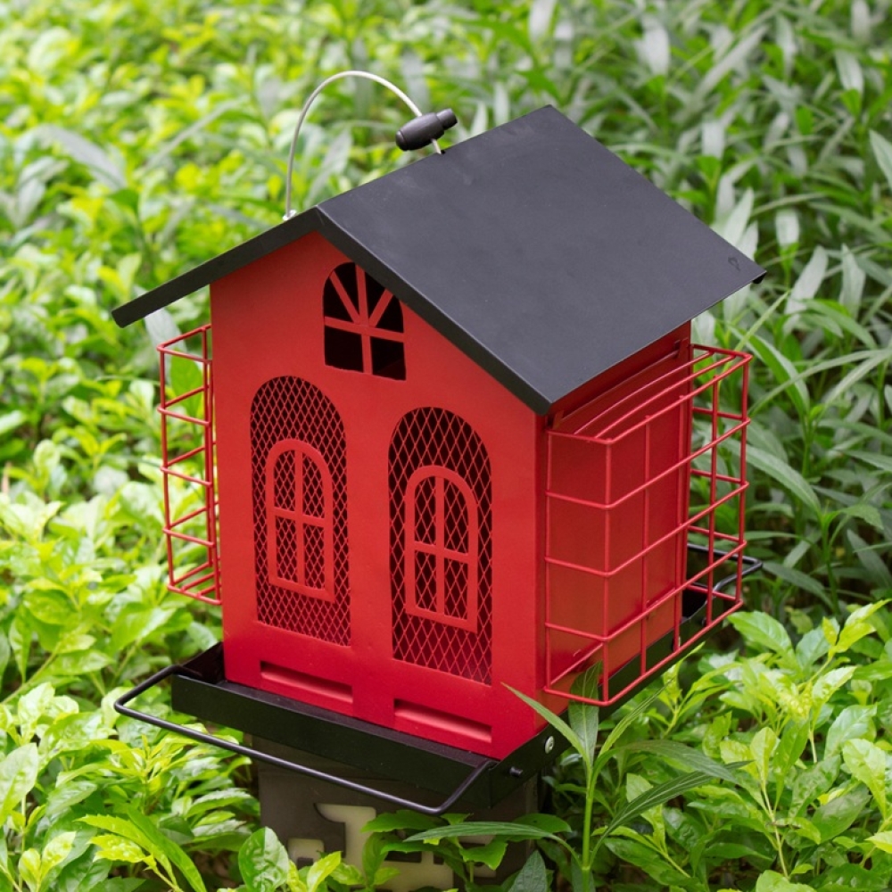 Heavy Duty Metal Bird Feeder | Weatherproof Outdoor Hanging Bird Feeder