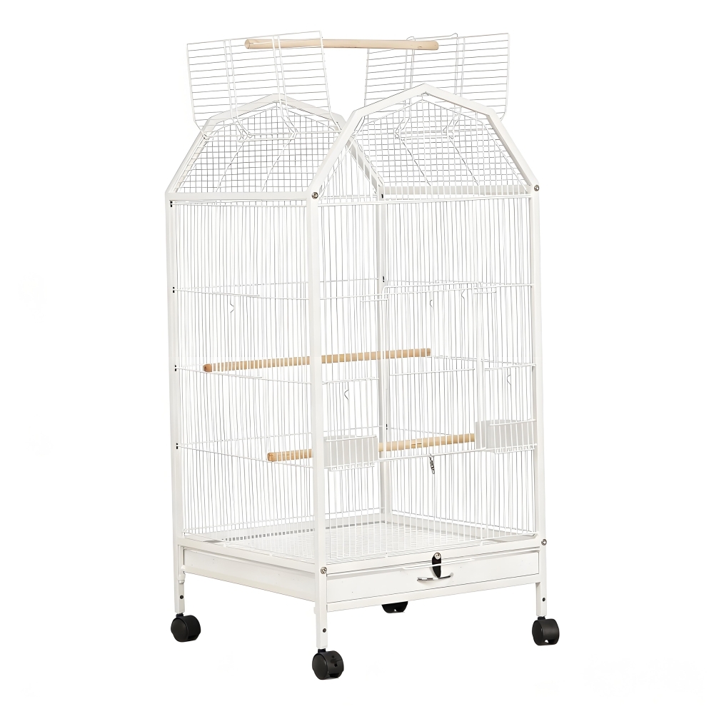 Luxury All-Metal Bird Cage for Parrots and Indoor Homes