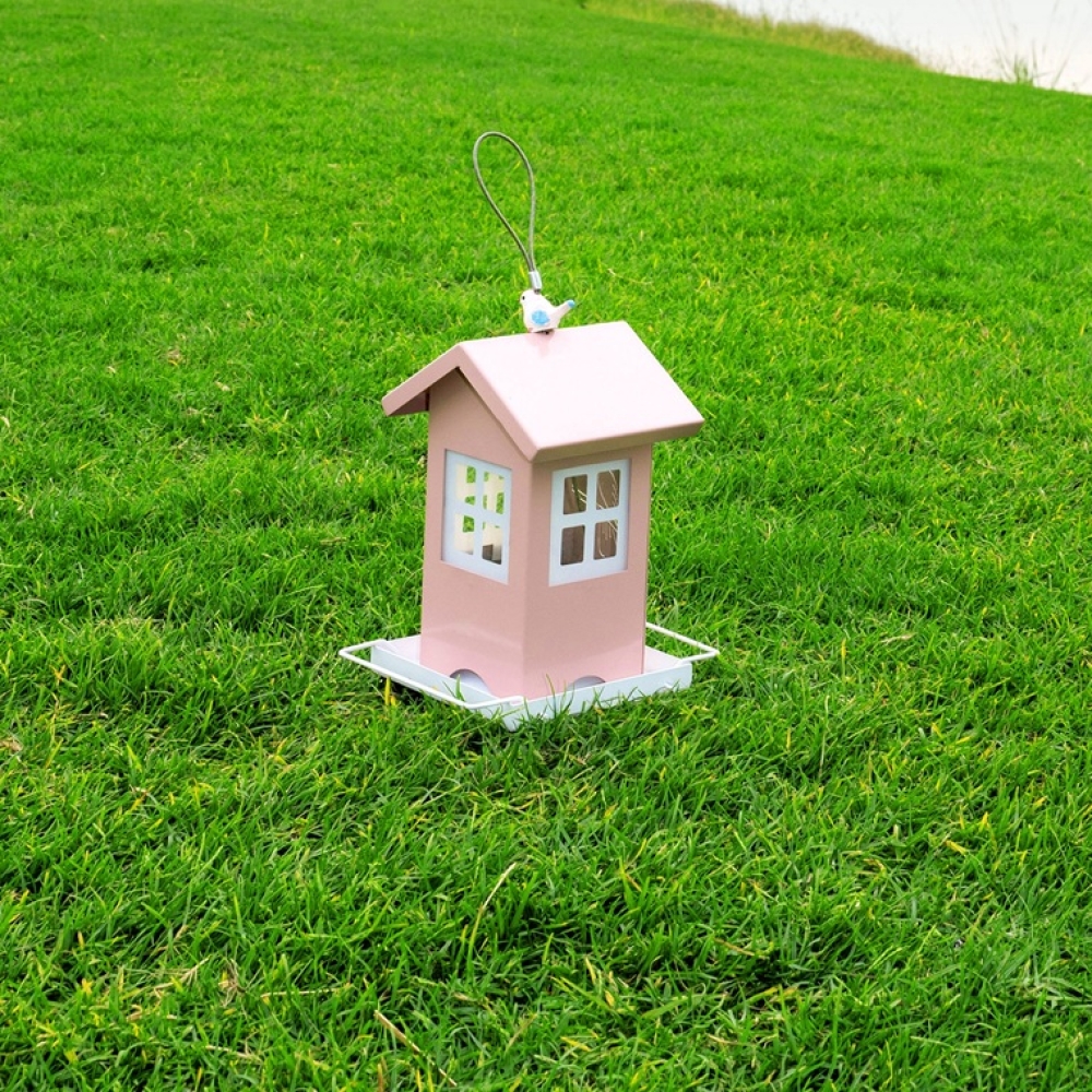 Outdoor Metal Bird Feeder | Hanging Wild Bird Feeder with Weather-Resistant Design