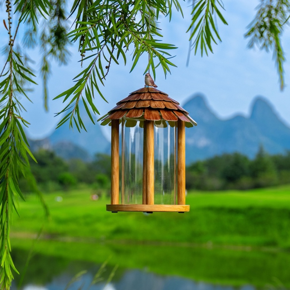 Metal Bird Feeder Outdoor Hanging | Heavy Duty Weatherproof Wild Bird Feeder