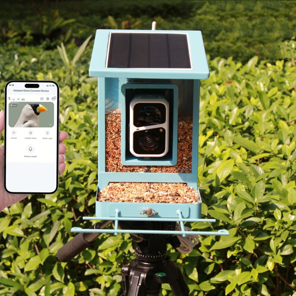 Smart Bird Feeder with HD Camera & Auto Feeding | WiFi Connected Feeder