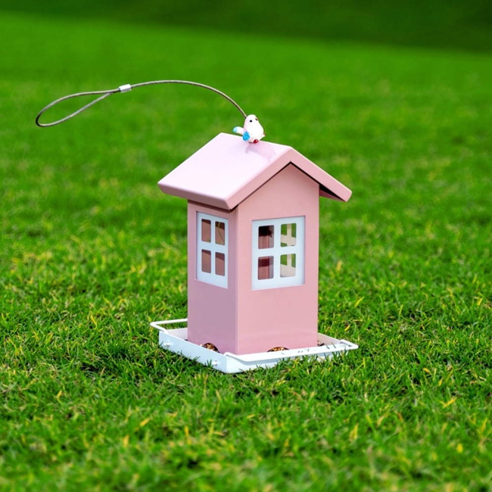 Outdoor Metal Bird Feeder | Hanging Wild Bird Feeder with Weather-Resistant Design