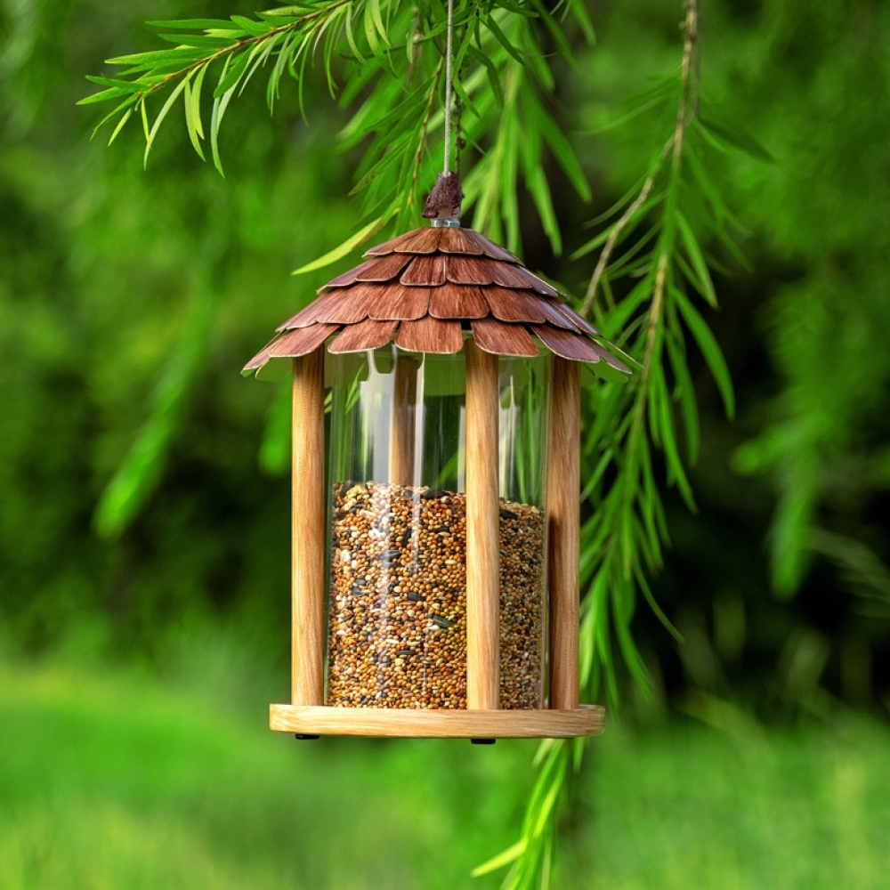 Metal Bird Feeder Outdoor Hanging | Heavy Duty Weatherproof Wild Bird Feeder