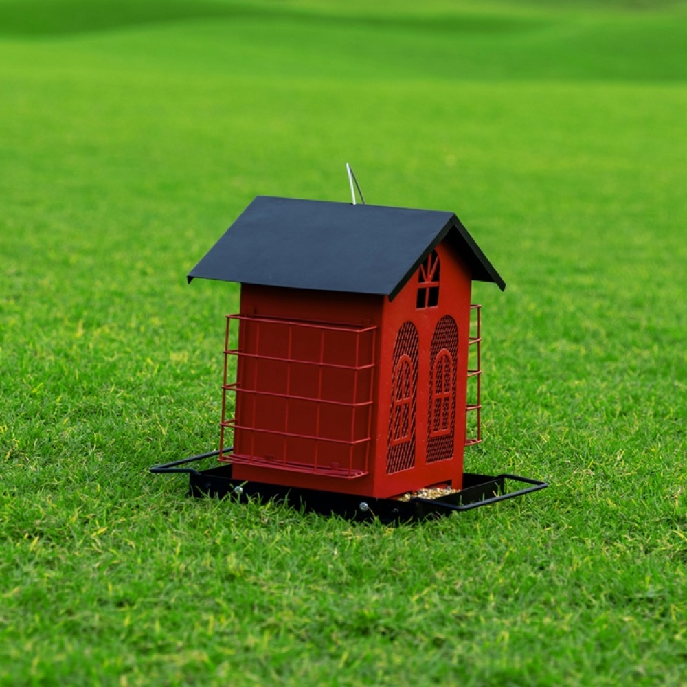 Heavy Duty Metal Bird Feeder | Weatherproof Outdoor Hanging Bird Feeder