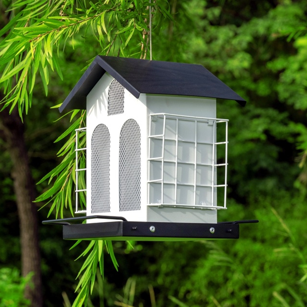 Metal Wild Bird Feeder Outdoor | Weather-Resistant Hanging Bird Feeder